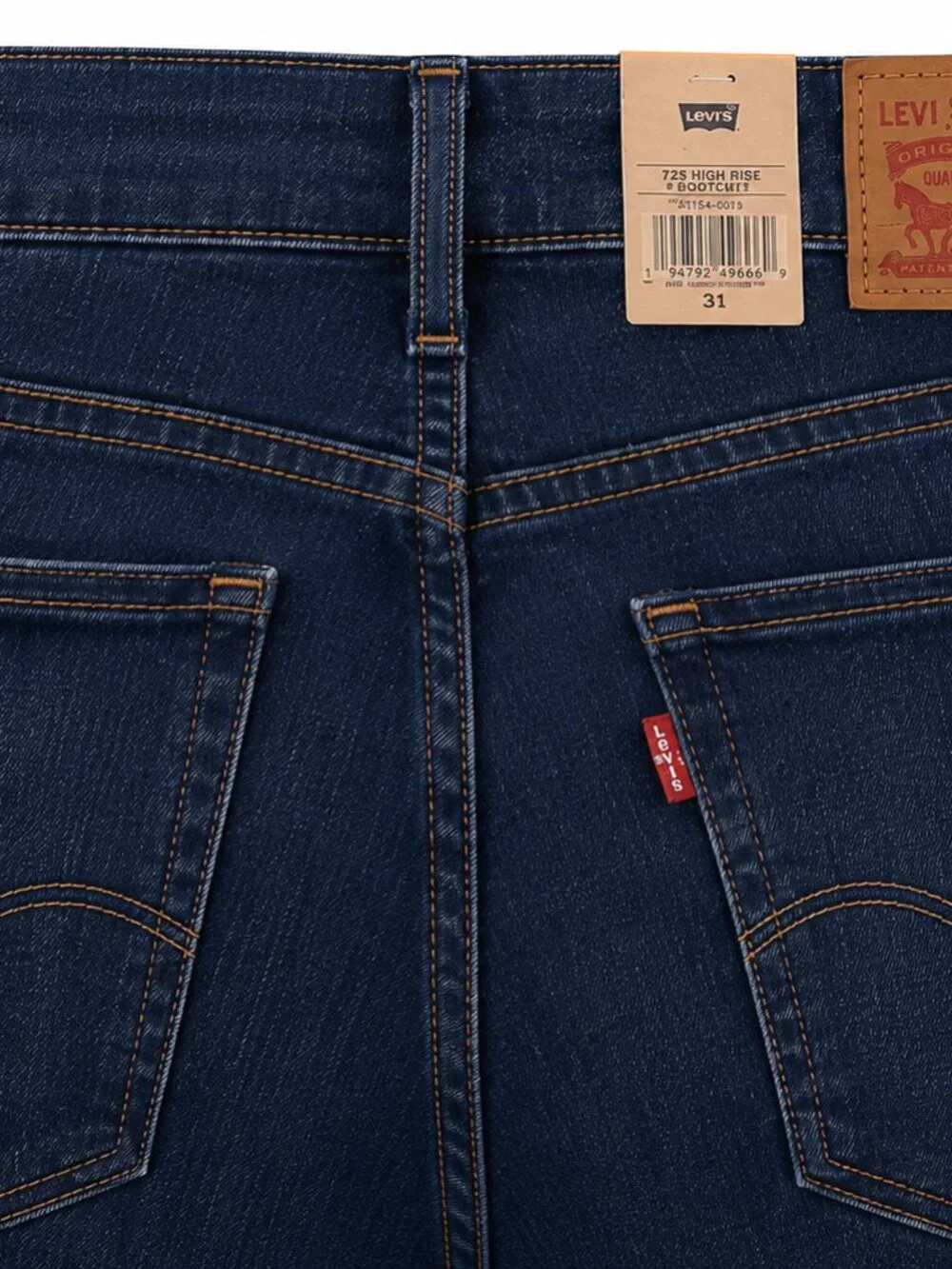 Levi's 725 High Rise Bootcut Jeans NWT Dark Wash Women's 12 W31 L32 - Picture 4 of 4